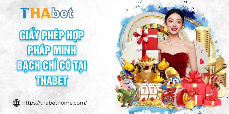 Giấy phép hợp pháp minh bạch chỉ có tại THABET